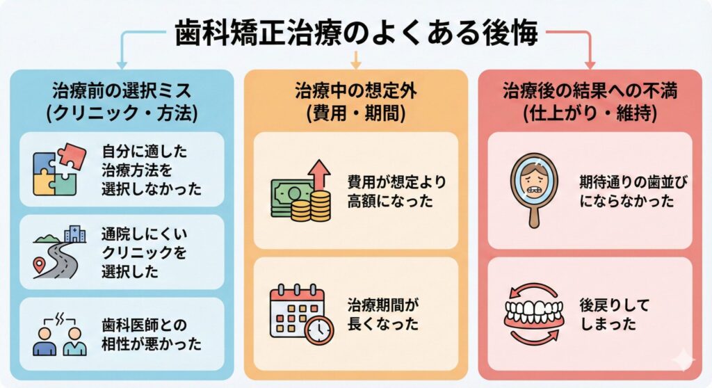歯科矯正治療のよくある後悔